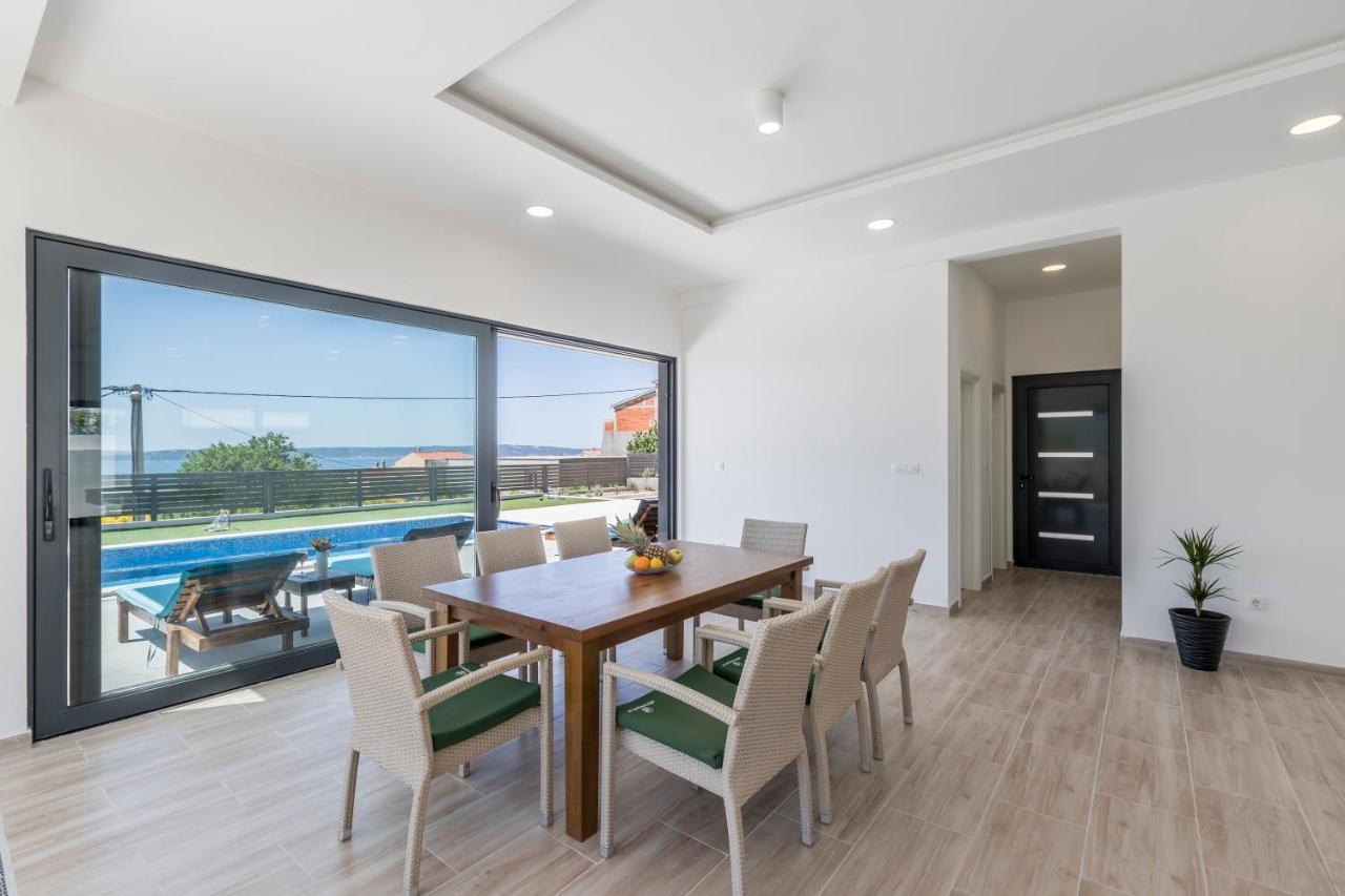 Luxury Villa La Nonna Ana - Heated Pool, Sea View, Near Split Kastela Luaran gambar