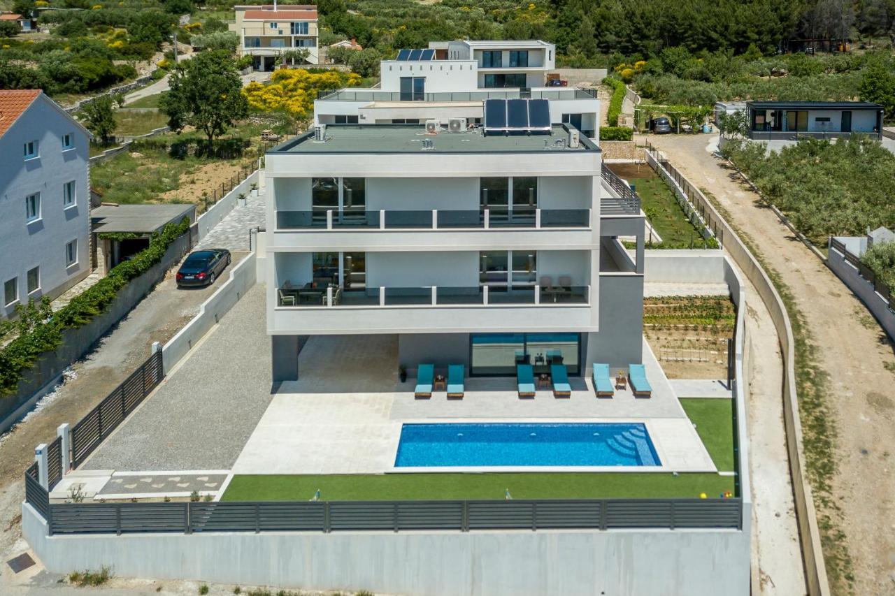 Luxury Villa La Nonna Ana - Heated Pool, Sea View, Near Split Kastela Luaran gambar