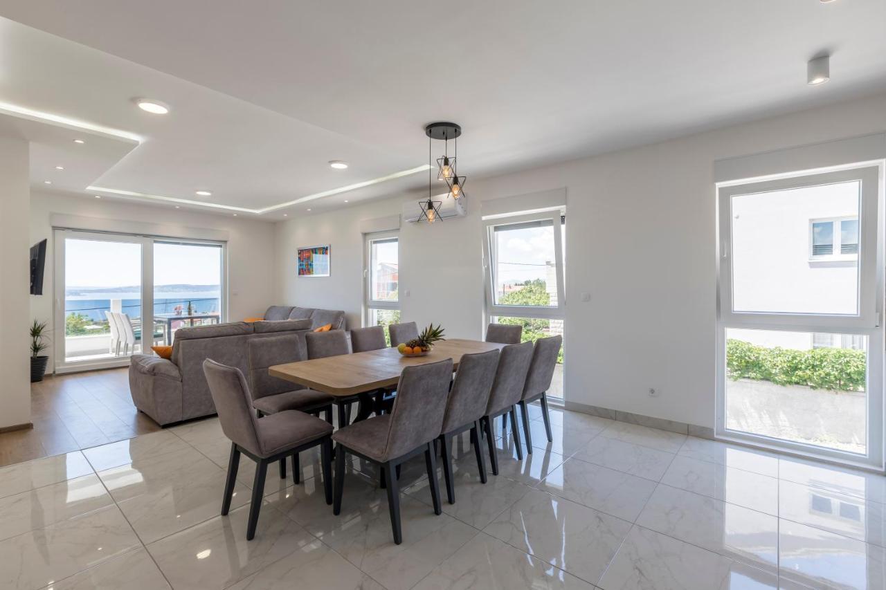 Luxury Villa La Nonna Ana - Heated Pool, Sea View, Near Split Kastela Luaran gambar