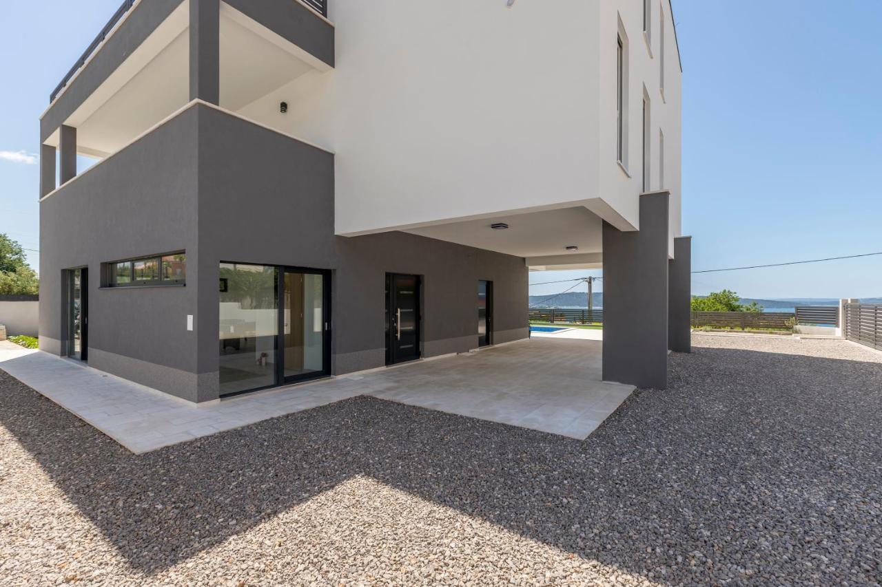 Luxury Villa La Nonna Ana - Heated Pool, Sea View, Near Split Kastela Luaran gambar