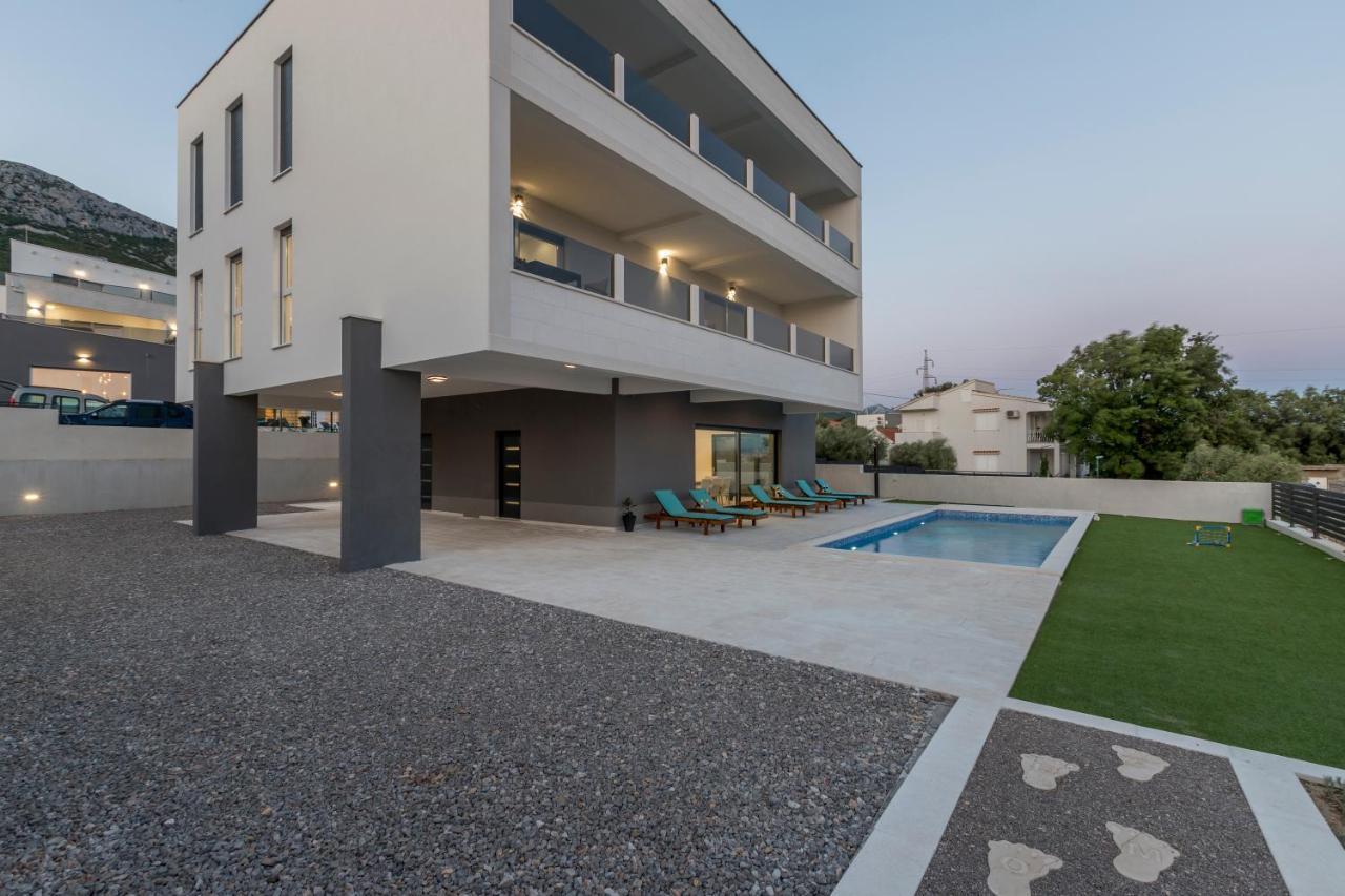 Luxury Villa La Nonna Ana - Heated Pool, Sea View, Near Split Kastela Luaran gambar