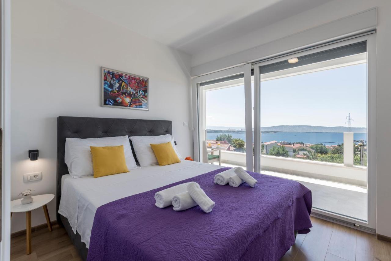 Luxury Villa La Nonna Ana - Heated Pool, Sea View, Near Split Kastela Luaran gambar