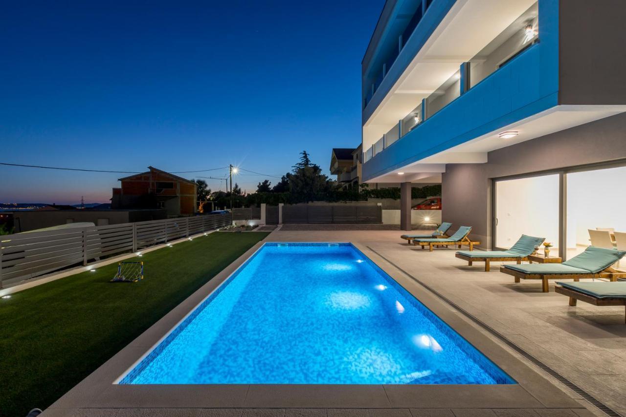 Luxury Villa La Nonna Ana - Heated Pool, Sea View, Near Split Kastela Luaran gambar