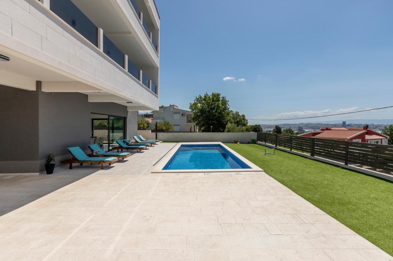 Luxury Villa La Nonna Ana - Heated Pool, Sea View, Near Split Kastela Luaran gambar