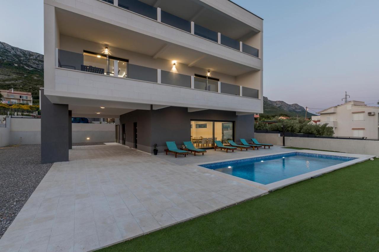 Luxury Villa La Nonna Ana - Heated Pool, Sea View, Near Split Kastela Luaran gambar